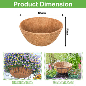 Riare thick coco liner texture emphasizes robustness for garden use