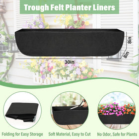 Riare thickened felt liner for durable, moisture retention in planters