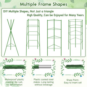 Riare adjustable height system adapts to plant growth with connecting pipes.