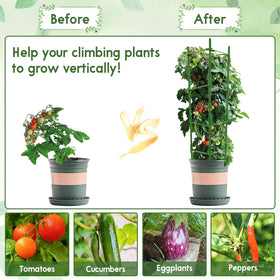 Riare two-gear arms let you adjust cage spacing and shape to suit plants.