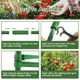 Riare plastic core stakes are pointed for easy soil placement.