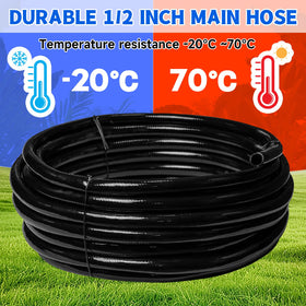Riboud half-inch straight connector for quick, secure irrigation connections.