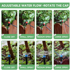 Riboud Quick-Connect garden installation in greenhouse or yard demonstrates setup flexibility