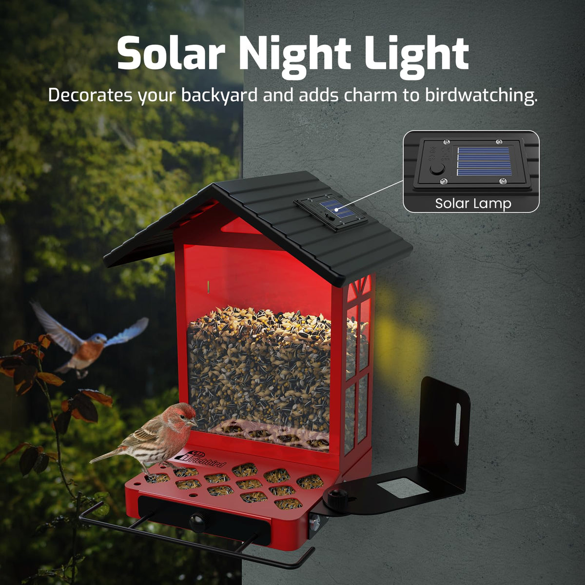 RichBird weather-resistant design protects seeds and birds