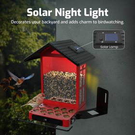 RichBird weather-resistant design protects seeds and birds