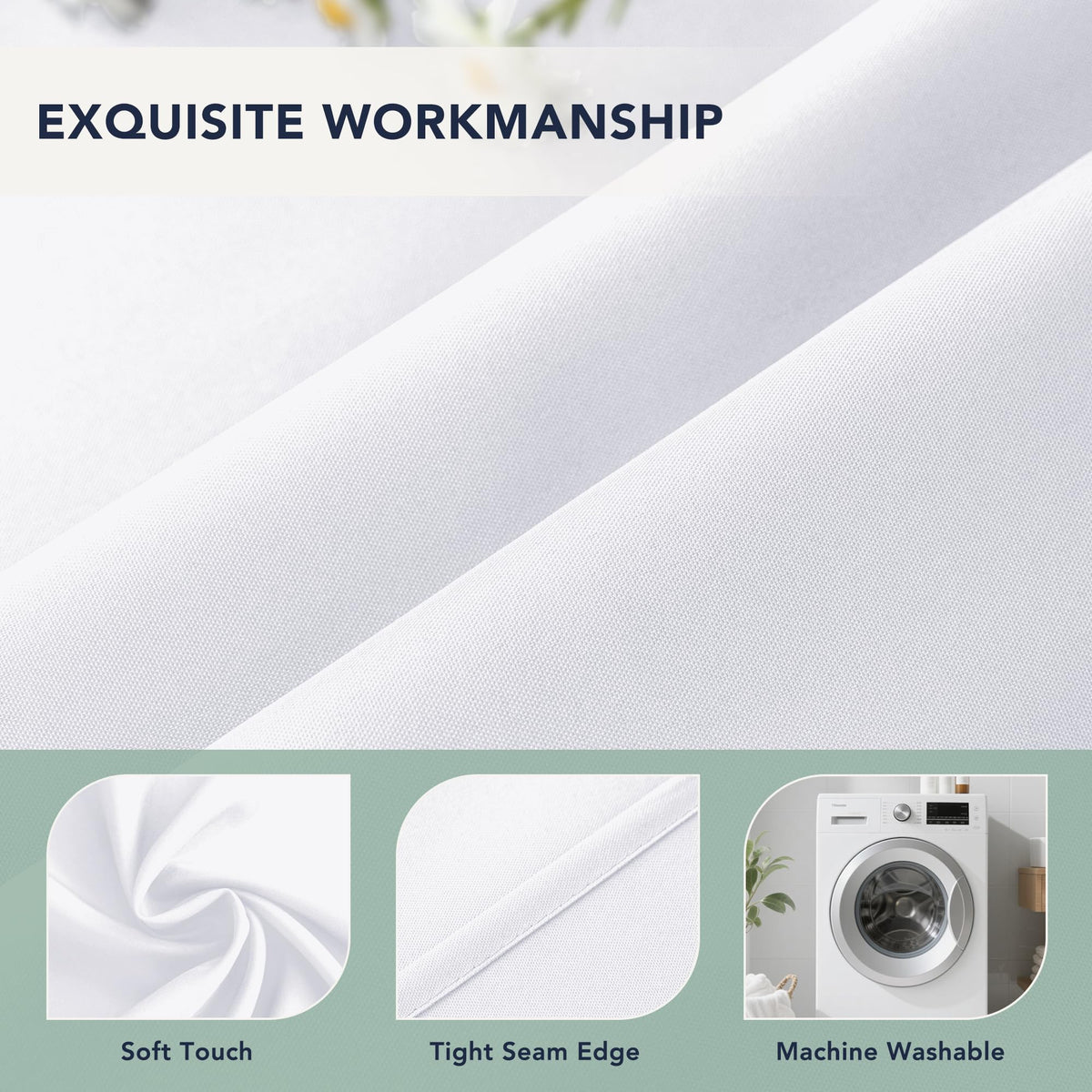 RichSets six-panel outdoor curtains covering a balcony or patio.