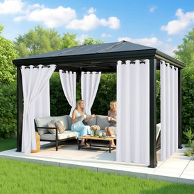 RichSets curtains featuring 1.6-inch rust-resistant grommets for easy hanging.