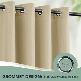 RichSets outdoor curtains remain machine washable for effortless upkeep and lasting appeal