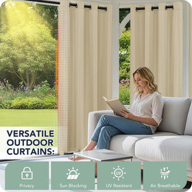 RichSets privacy curtains filter light with UV protection for a comfortable outdoor space
