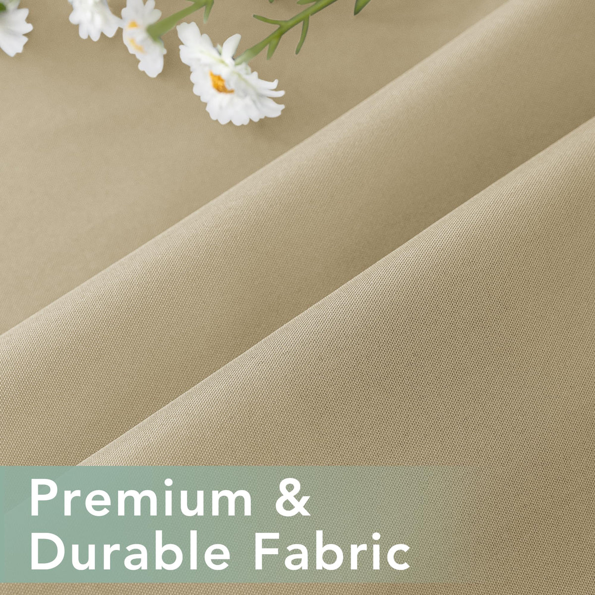 RichSets tab-bottom design minimizes flutter for a tidy outdoor look