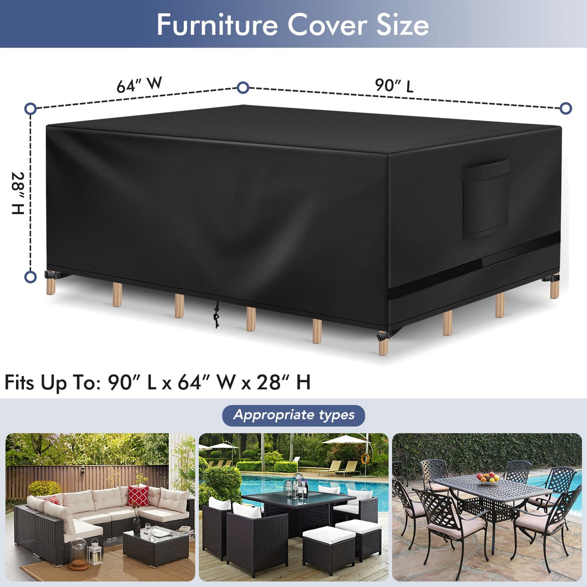 Richwon cover showing side handles for easy removal