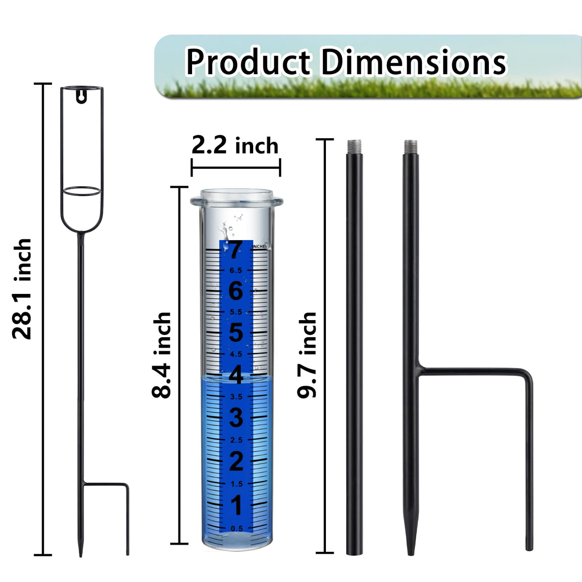 Blue readout strip on Ricihene gauge for reduced glare readings