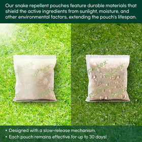 Rictex Snake Repellent Pouch for backyard safety during outdoor time