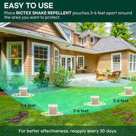 Rictex Snake Repellent Pouch near an RV area reduces encounters