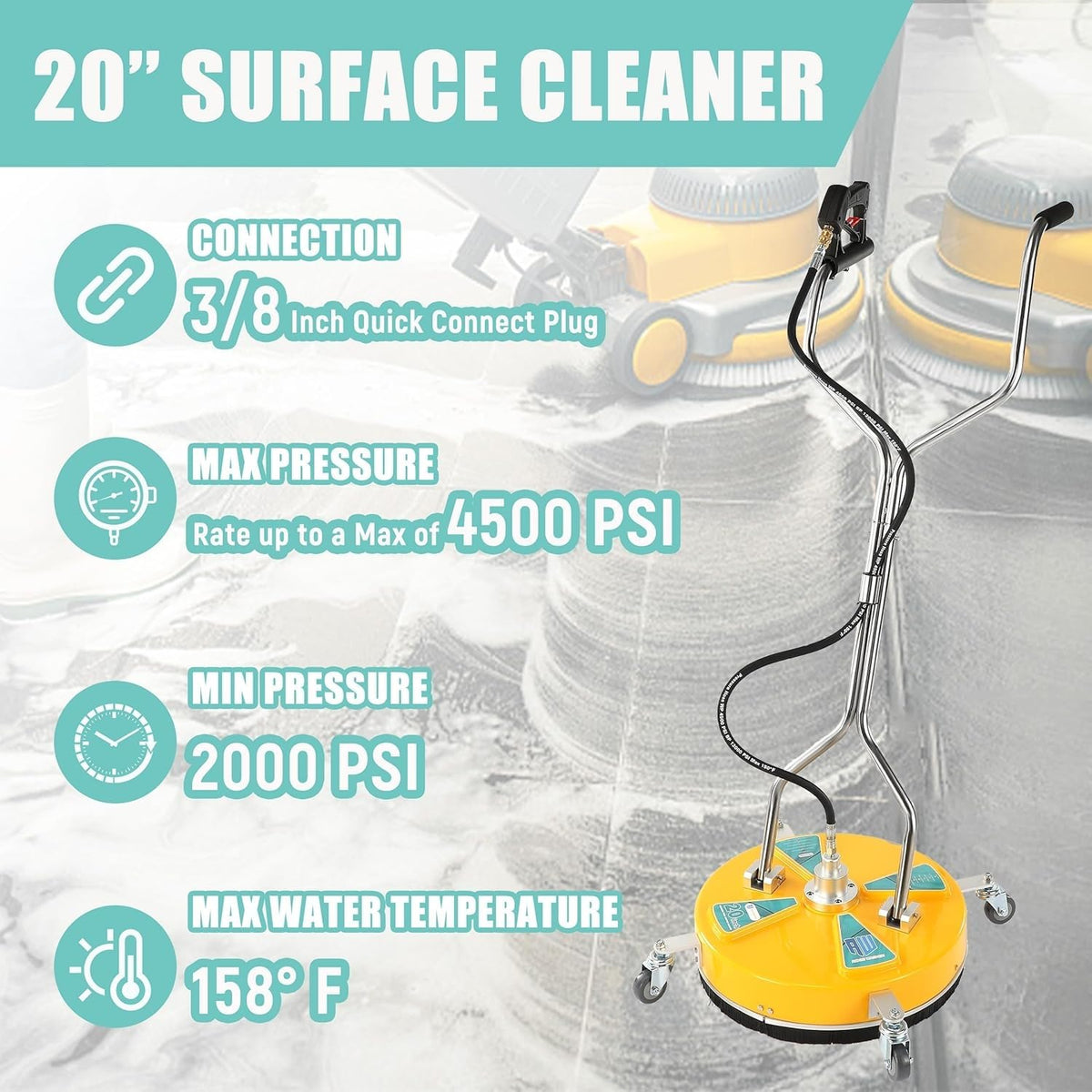 RIDGE WASHER anti-splash brush design keeps you dry during cleaning
