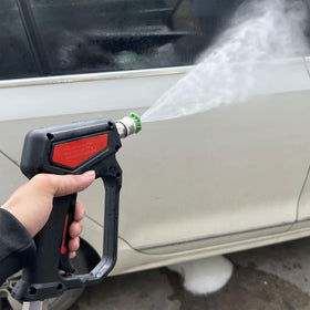 RIDGE WASHER attachments-ready gun supports turbo nozzle and surface cleaner use.