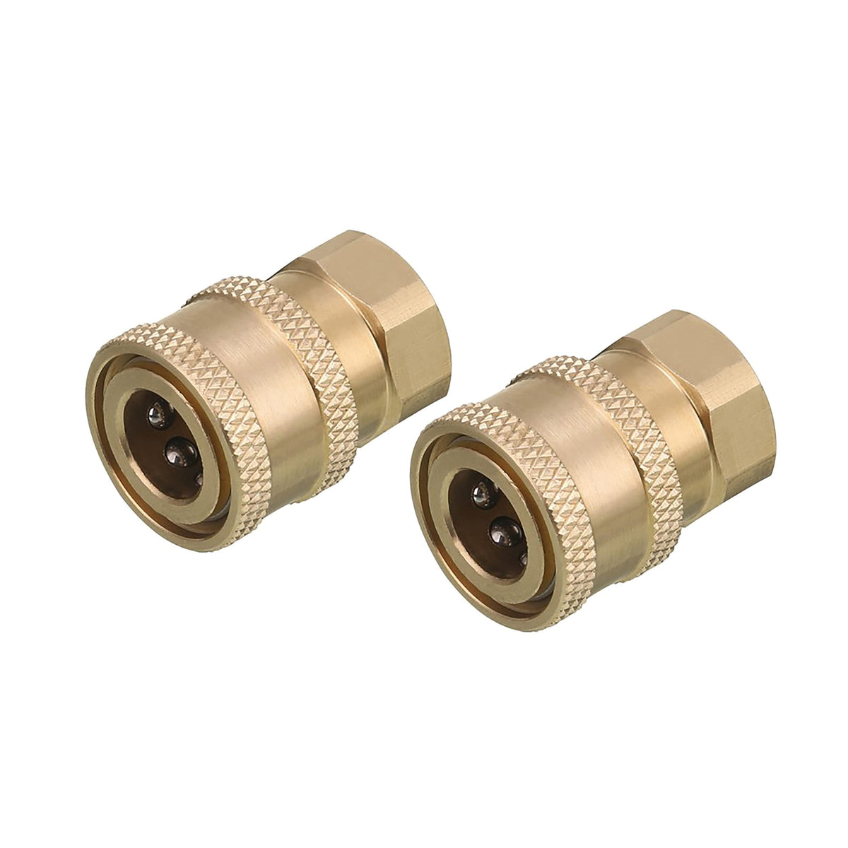 RIDGE WASHER brass coupler quick connect to female NPT ensures a tight, high PSI connection.