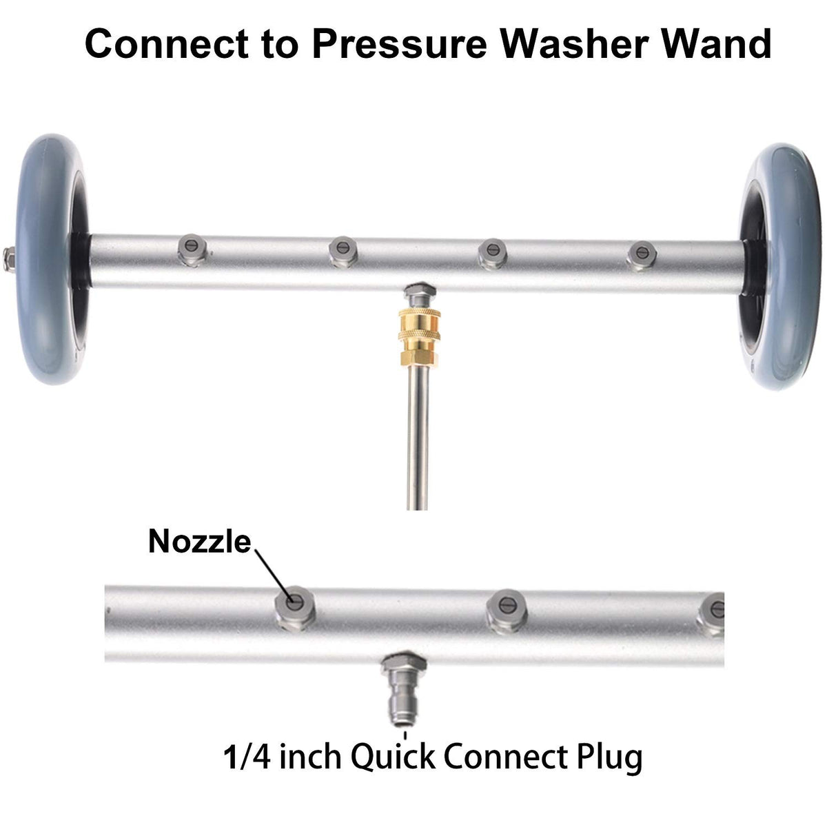 RIDGE WASHER curved wand cleans around corners and tight areas