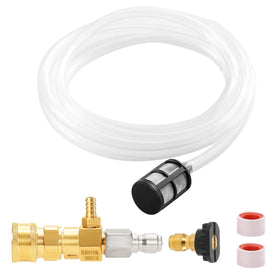 RIDGE WASHER downstream injector kit assembly enables leak-free detergent delivery.