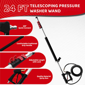 RIDGE WASHER extension wands with 90, 30, and 120-degree angles.