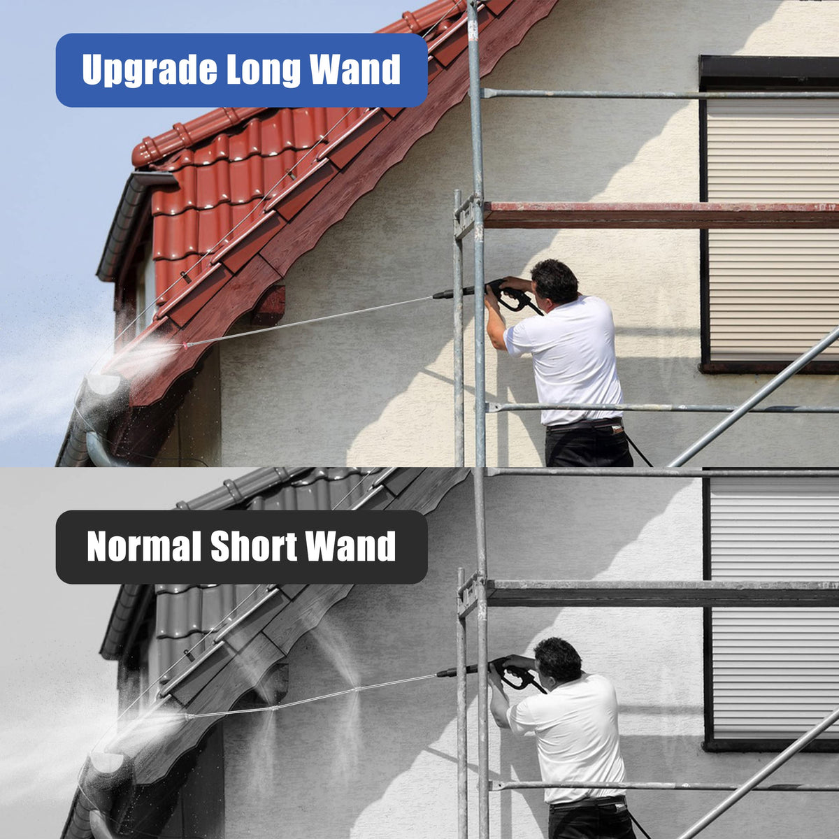 RIDGE WASHER foam cannon compatible wand broadens cleaning versatility