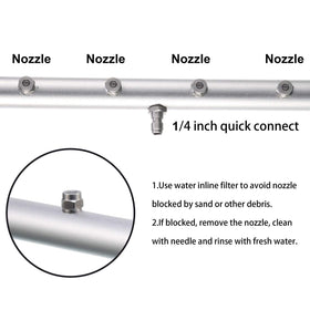 RIDGE WASHER four-nozzle setup delivers thorough rinsing