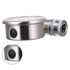 Readable, vertical gauge installation for clear measurements