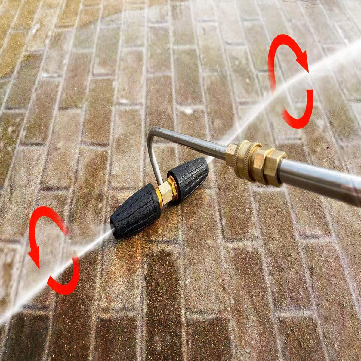 RIDGE WASHER gutter cleaner works with most extension wands