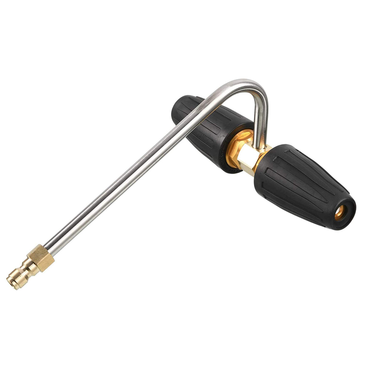 RIDGE WASHER gutter cleaner with dual turbo nozzles clears leaves efficiently