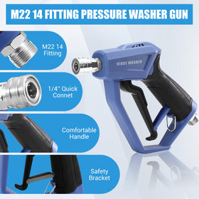 RIDGE WASHER kit includes wrenches and tape for quick, leak-free setup