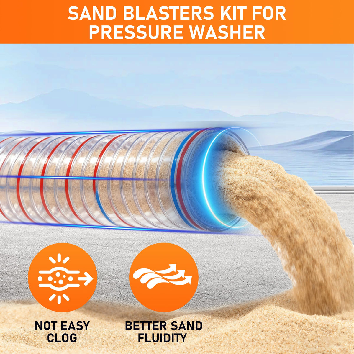 RIDGE WASHER kit removes graffiti, rust, and scale from metal, brick, and wood.