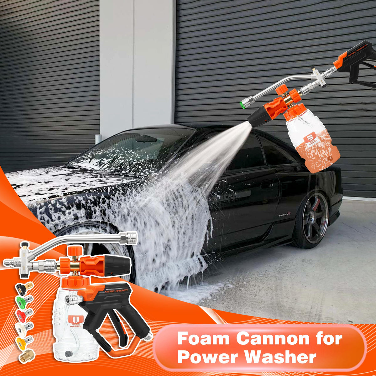 RIDGE WASHER gasket seal prevents leaks during cleaning.