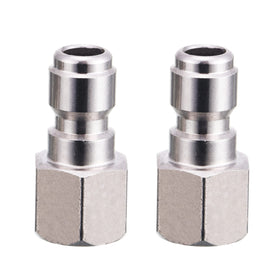 RIDGE WASHER quick connect 1/4 to female NPT fitting enables fast connections.