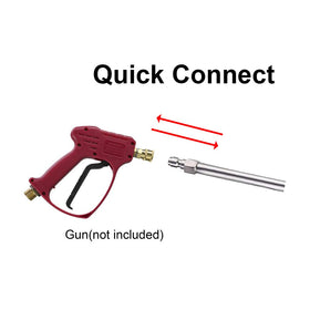 RIDGE WASHER quick-connect 1/4 inch, enables fast attachment to most pressure washer guns.
