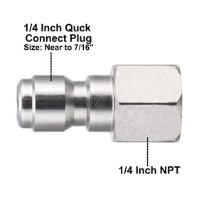 RIDGE WASHER stainless steel quick connect fitting built for durability.
