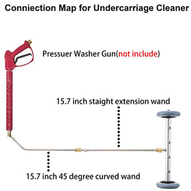 RIDGE WASHER straight extension wand extends reach for hard-to-reach spots