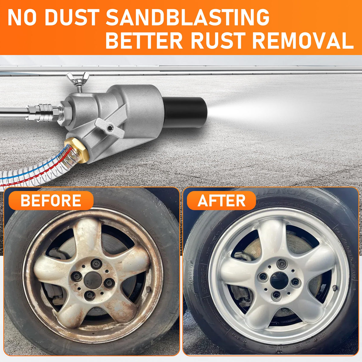 RIDGE WASHER tungsten steel nozzle lasts 10–20x longer with high-temperature and wear resistance.