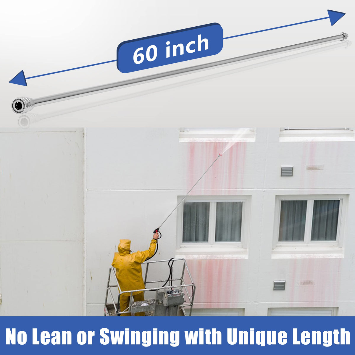 RIDGE WASHER universal quick connect enables easy attachment of accessories