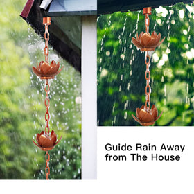 Rifachua gutter adapter enables quick, splash-free installation for standard gutters