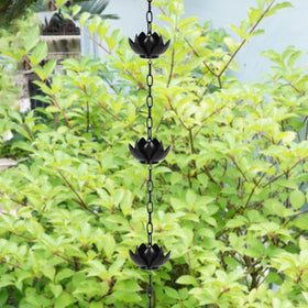 Rifachua lotus cups detail shows elegant design for outdoor water flow.