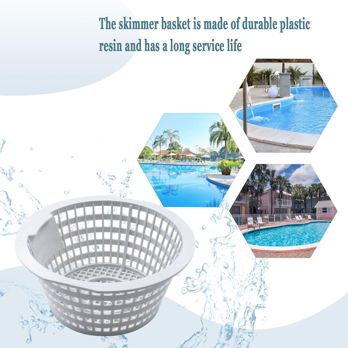 Rifatrio skimmer basket is easy to clean and maintain