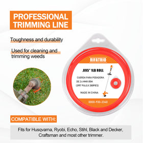 Rifatrio line compatible with various trimmers and heads.