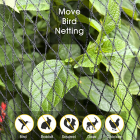 RIFNY Bird Netting 5/8 inch mesh blocks birds and small pests