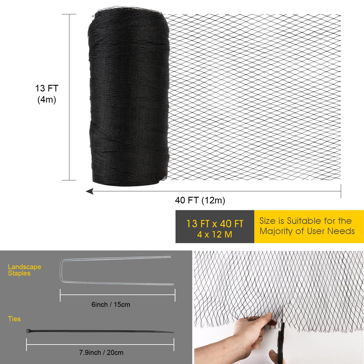 RIFNY 5-8 inch mesh detail shows durable, weather-ready construction.