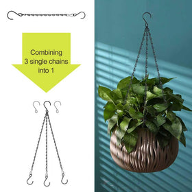 RIFNY black garden chain complements outdoor décor with timeless style.