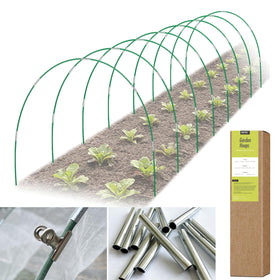 RIFNY garden hoops kit demonstrates easy assembly for raised beds and DIY tunnels.