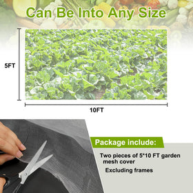 RIFNY 2-pack installation-ready netting suits raised beds and greenhouses.