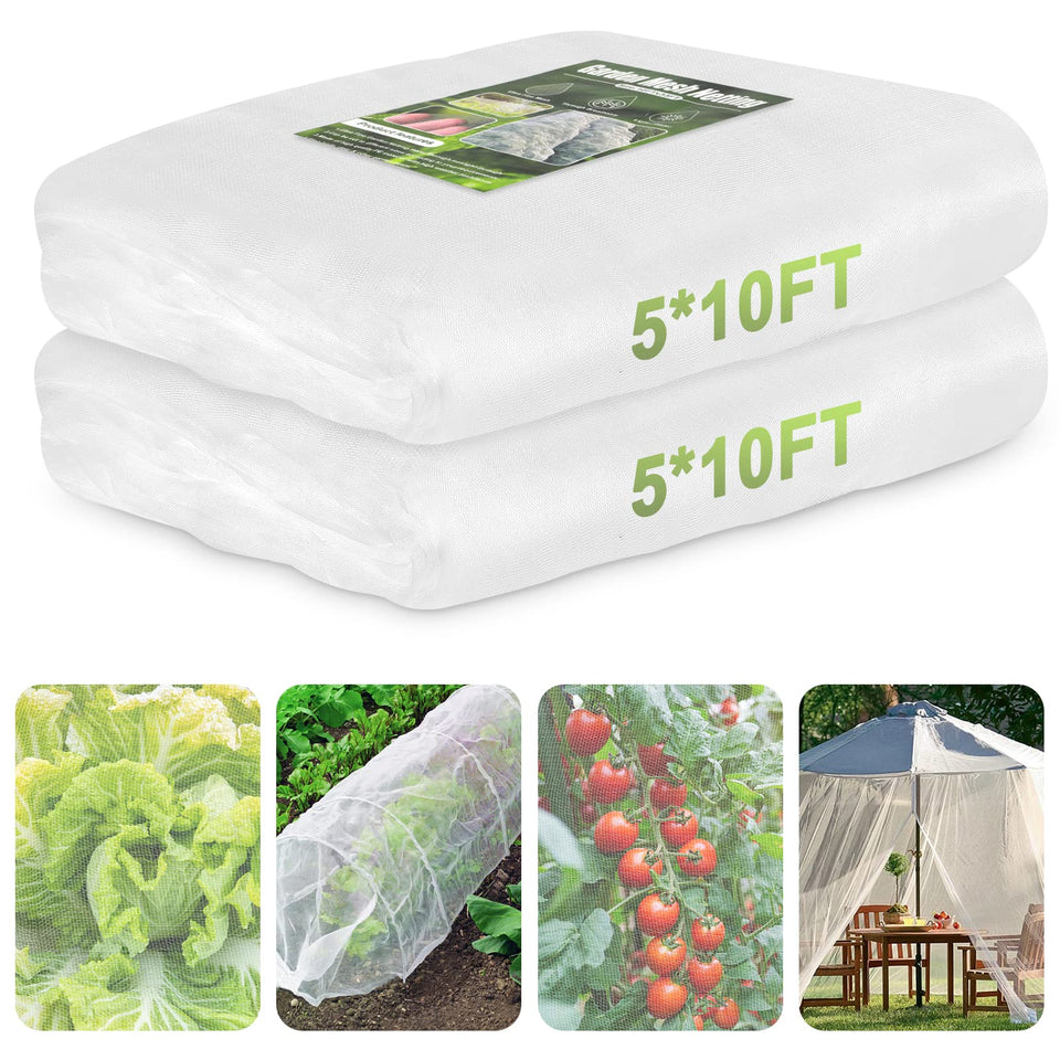 RIFNY Garden Netting with ultra-fine mesh protects crops while letting light through.