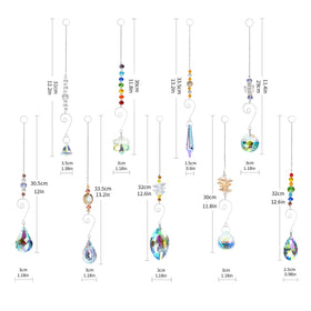 RIFNY 9-pack sun catchers suit home, office, garden decor with playful light