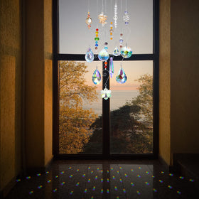 RIFNY window decor sun catcher adds elegance and colorful glow to any room